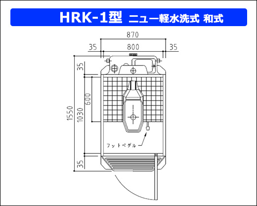 HRK-1型ニュー軽水洗和式